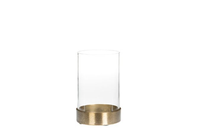 Hovedbilde Glasslykt messing/glass 9x15 ...