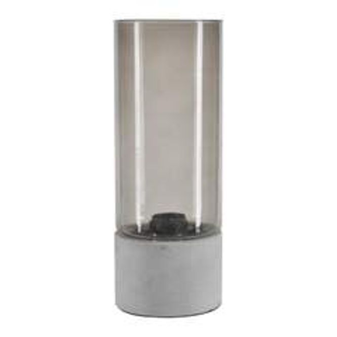 Hovedbilde Bordlampe Sotet glass, betong ...