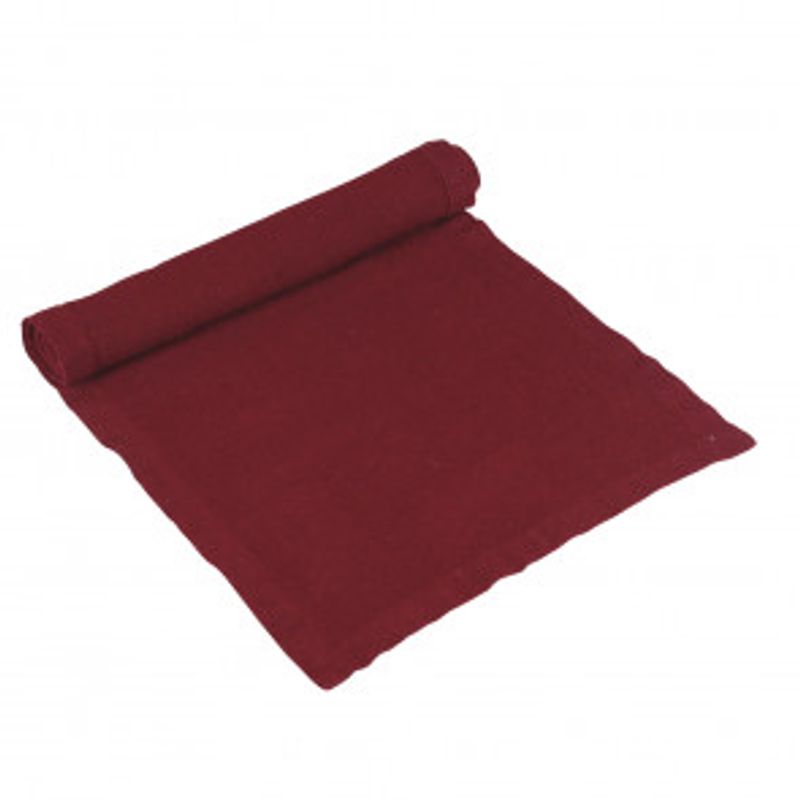 Bordløper Rød 100 % jute 40x140 cm