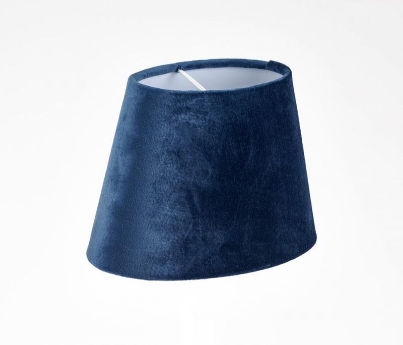 Lampeskjerm Savoy Oval Blå 20 cm
