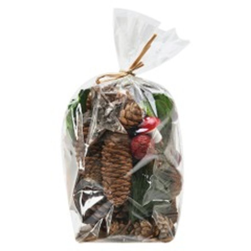 Kongler/kanel/blad mix i pose 14 cm