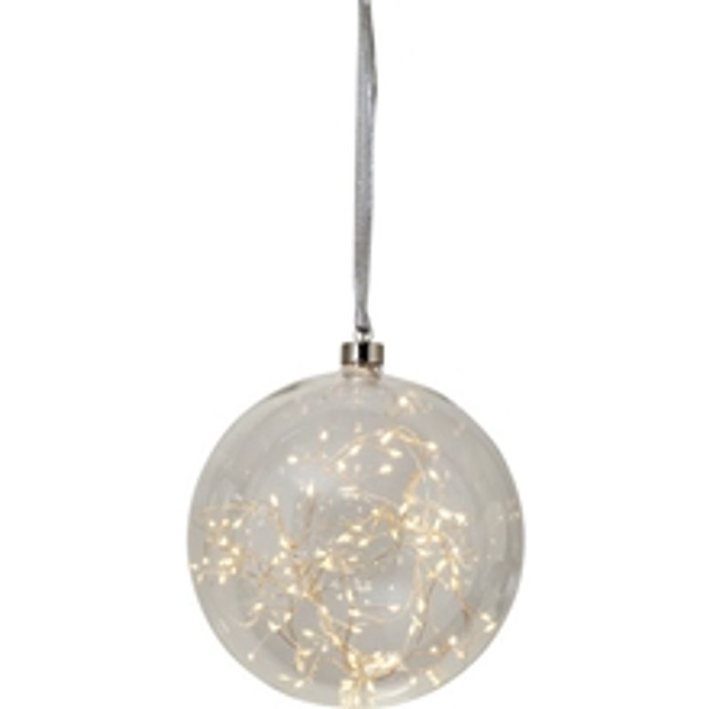 Glow kule m/lys Ø20 cm Klar