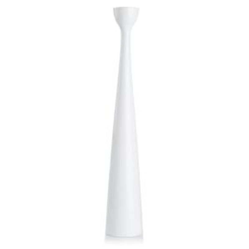 Lysestake hvit H: 46 cm Ø: 7,5 cm