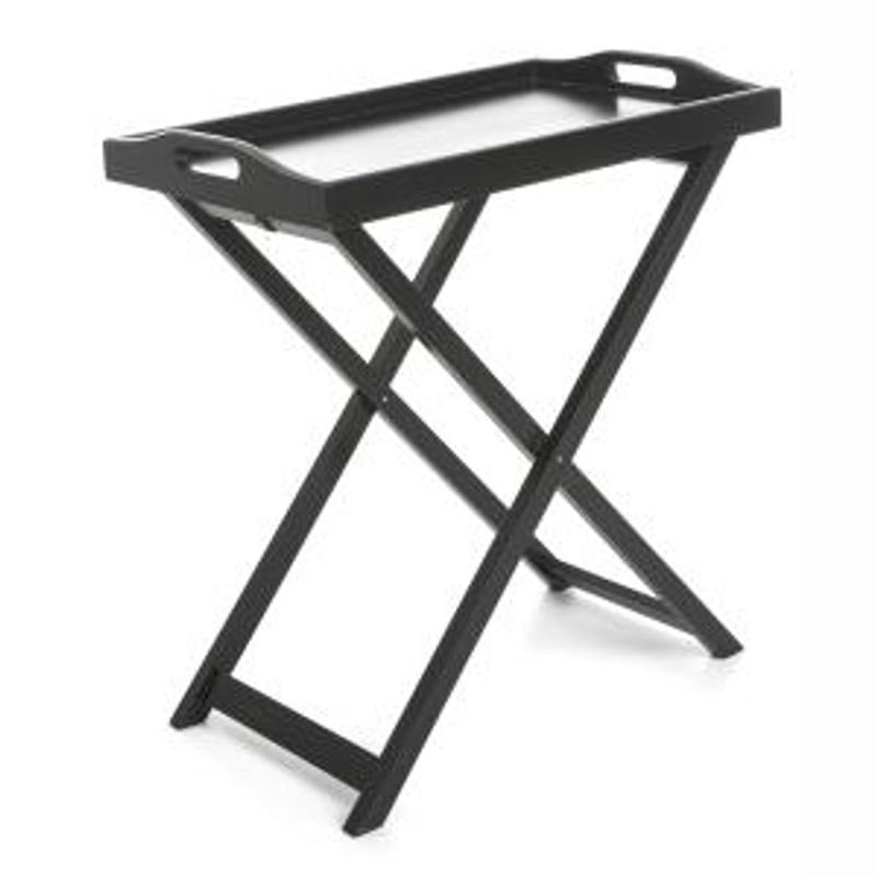 Settebord. Sort 55,5x35x62 cm