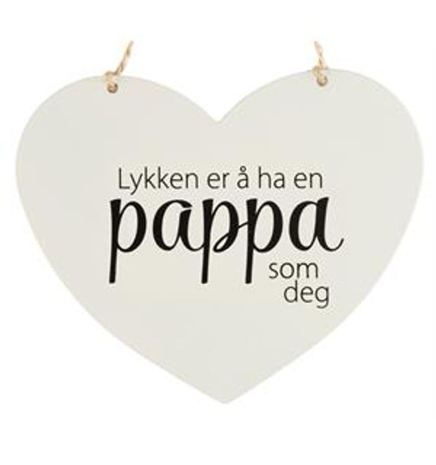 Hovedbilde Metallskilt Hjerte Lykken... ...