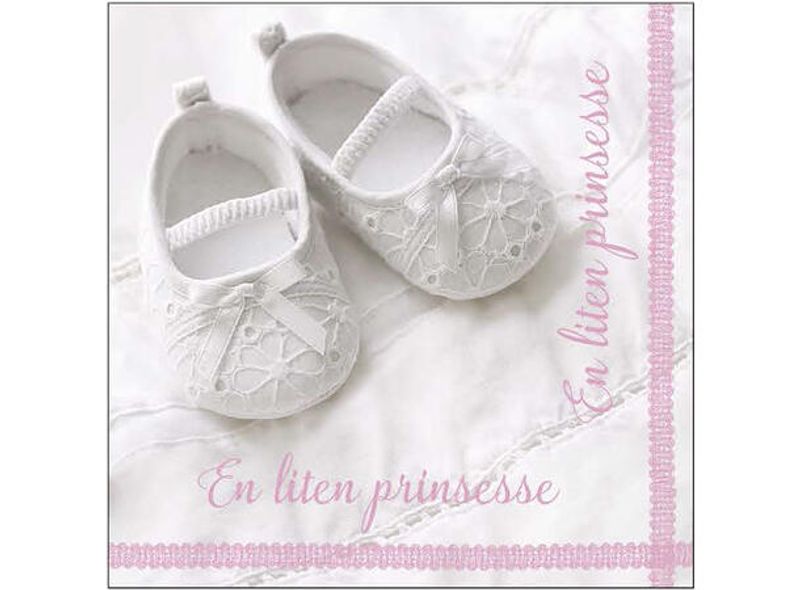 Serviett Prinsesse rosa  20 stk 3 lags 33x33 cm