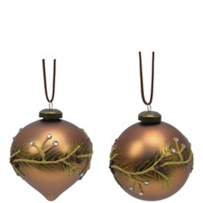 Hovedbilde Julekule cognag løk m/deco 10 ...