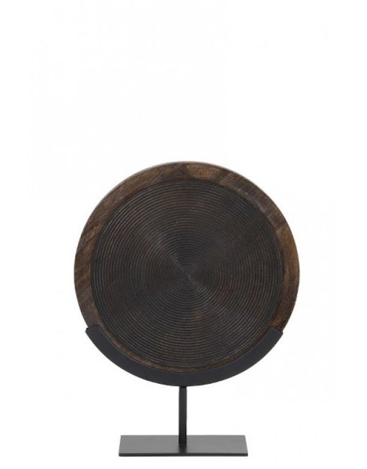 Hovedbilde Ornament on base Wood brown ...
