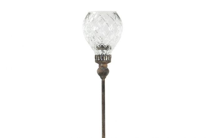 Hovedbilde Lyslykt messing/glass stick