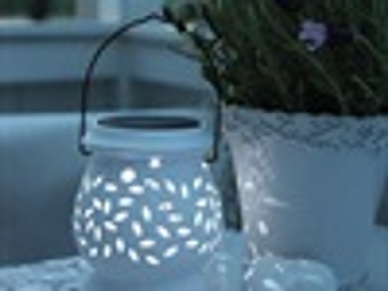 Lanterne Hvit Solar energi