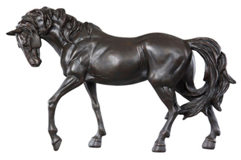 Hest Sort/Brun 67x14x44 cm