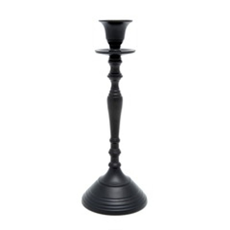 Lysestake Sort aluminium 4,5x10x27 cm