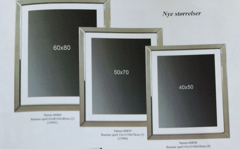 Fotorammer for bilder speilramme 40x50