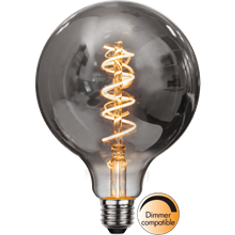 Decoration Globe 125mm smoked E27 Dimmbar