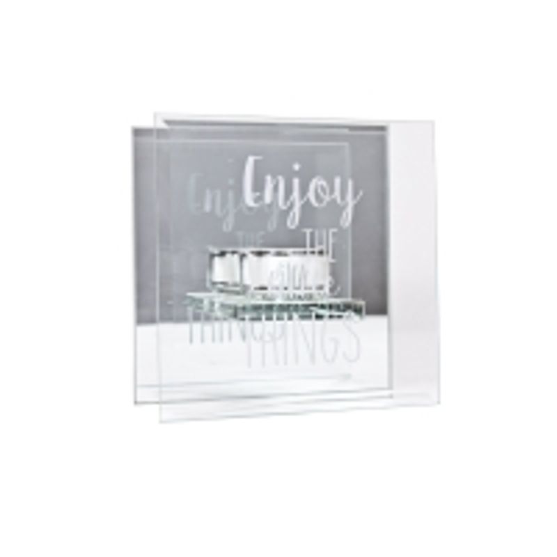 Lysholder glass 14 cm