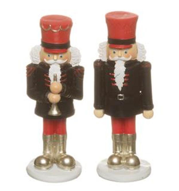 Hovedbilde Tinnsoldat sort/rød H10,5 cm