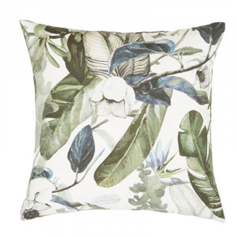 Putetrekk Floral Turkis/Blå 45x45