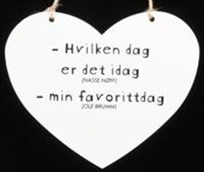 Hovedbilde Metallskilt Hvilken dag..