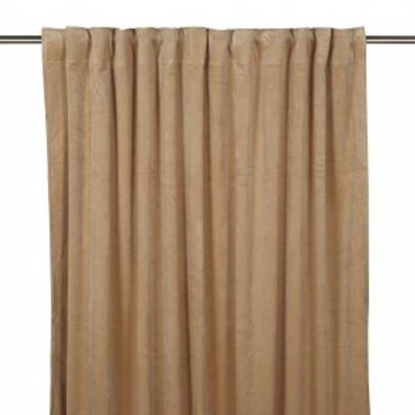 Fløyelsgardiner Velvet Gul 2pk 140x240