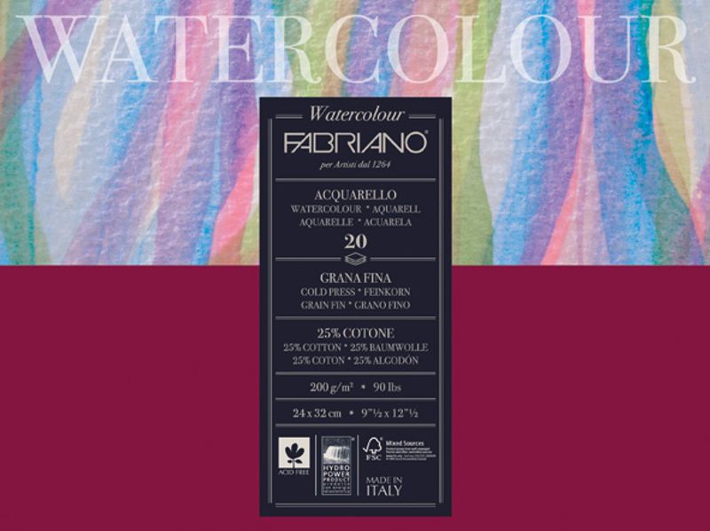 Fabriano Watercolour 200g GF 24X32cm
