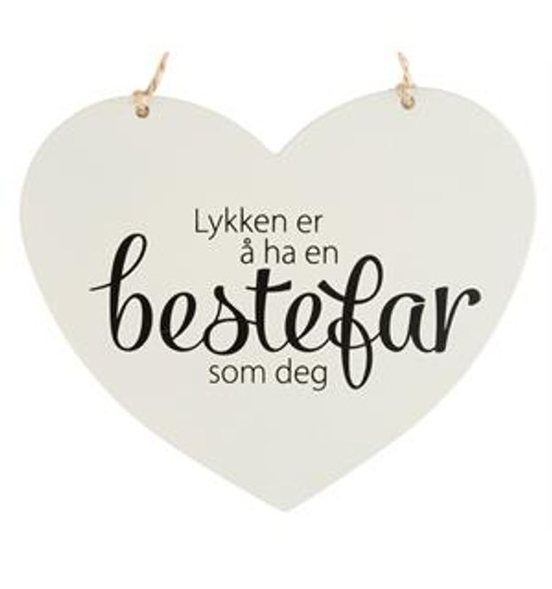 Hovedbilde Metallskilt Hjerte ...