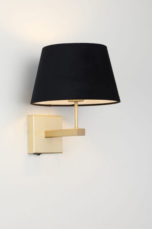 Mango vegglampe u/skjerm messing