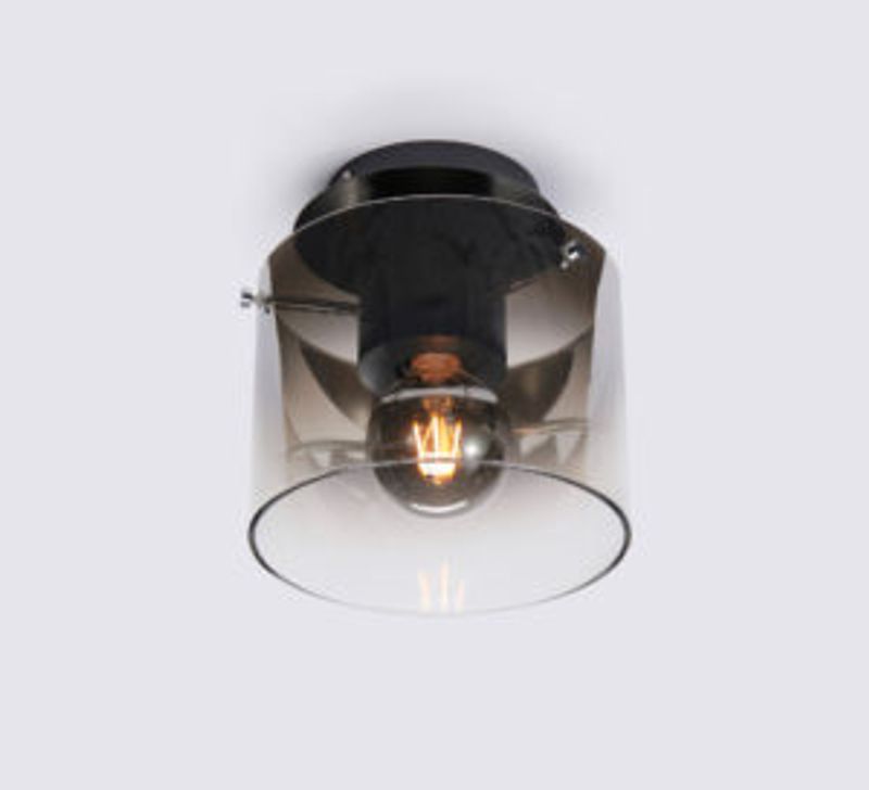 Plafond Roxy Børstet/sort røk D 20 cm