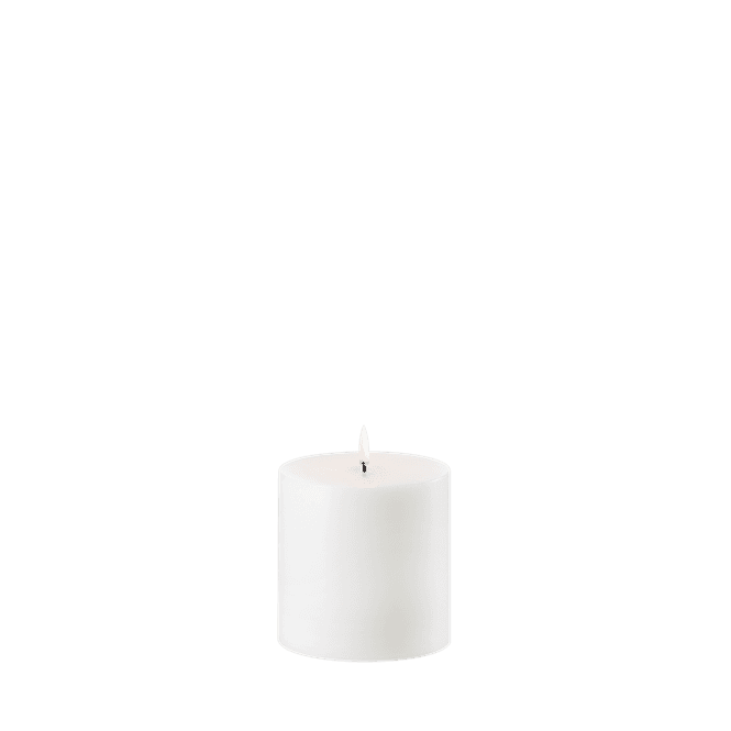 Hovedbilde Led pillar candle Uyuni Hvit ...