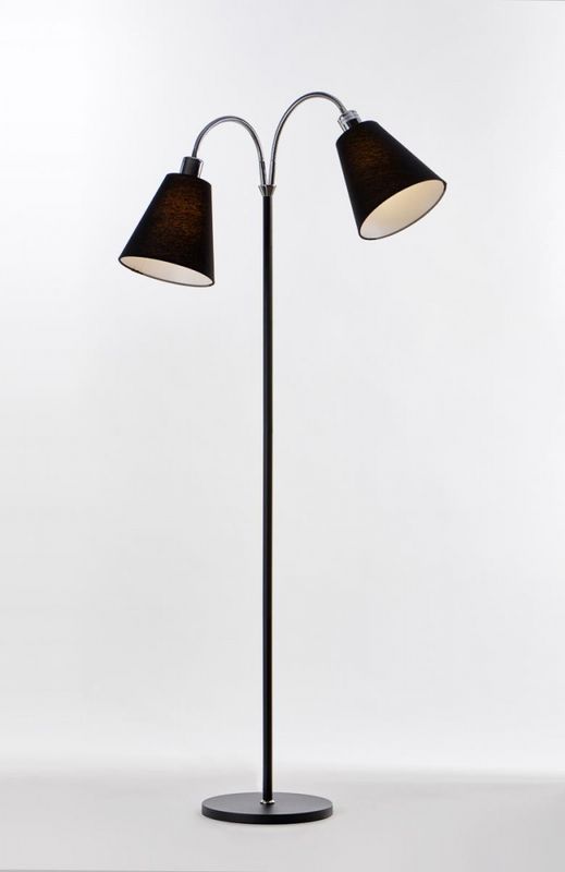 Gulvlampe Connie-2 sort 135x40 cm