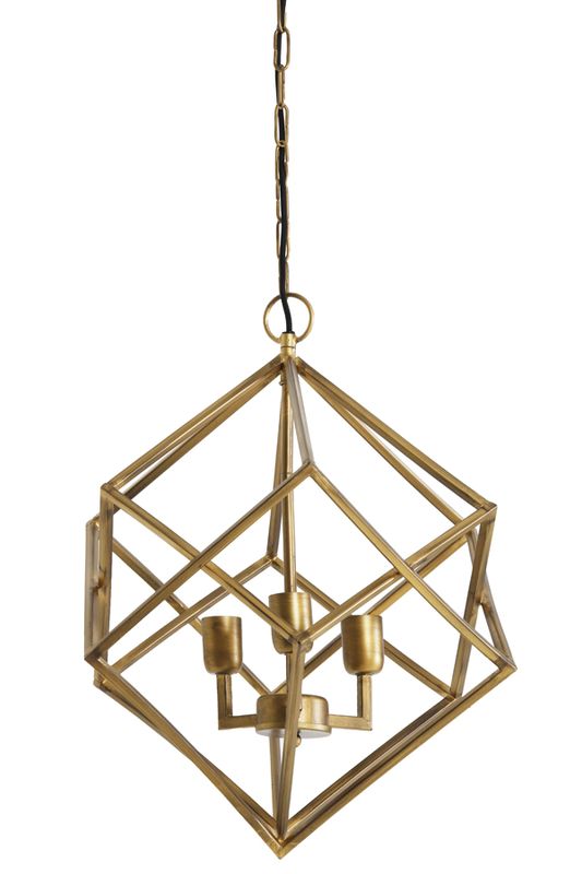 Taklampe Drizella Gull Ø 46x56 cm