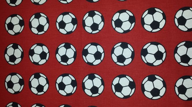 Hovedbilde Metervare m/fotballmønster, ...
