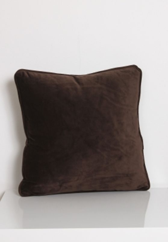 Putetrekk Velvet Kaffe 45x45