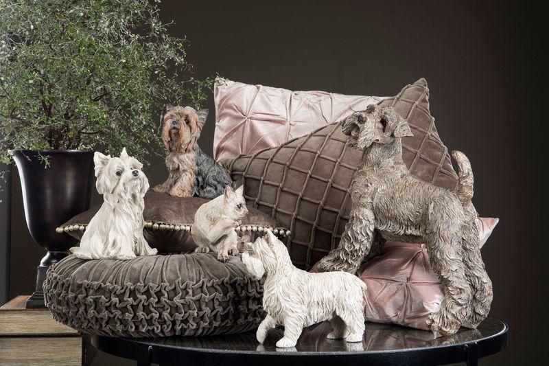 Hund Yorkshire 21x23 cm Poly