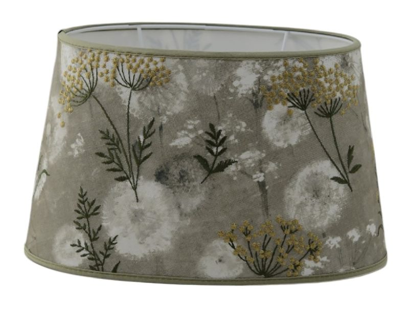 Lampeskjerm Aurora oval sage ashley wild 13x20x14 cm