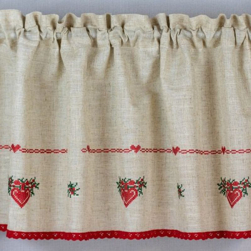 Gardinkappe Juleherte 45 cm