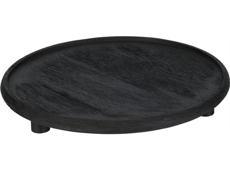 Brett 3 bein rundt mango sort 30x6cm