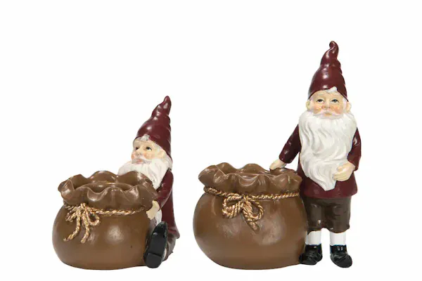 Lysestake nisse stående H 11 cm