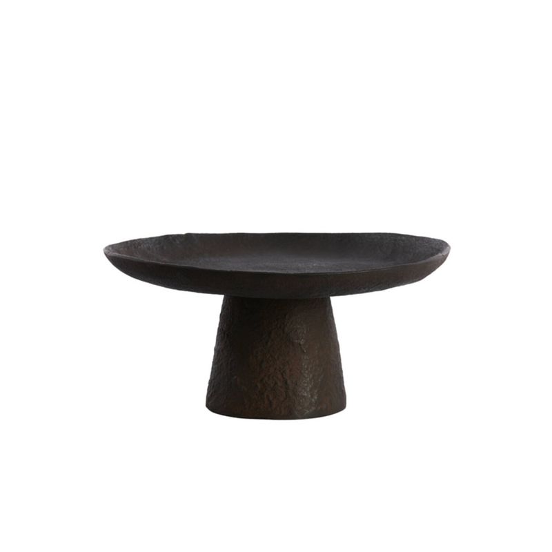Fat med stett 31x30,5x16 cm OTA dark brown metall