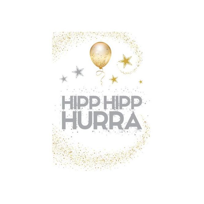 Hovedbilde Kort A4 Hipp hipp hurra ...