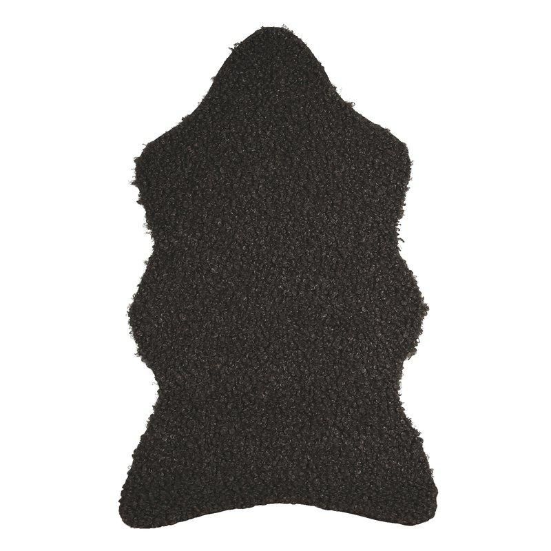 Fåreskinnimitasjon sort 60x110 cm