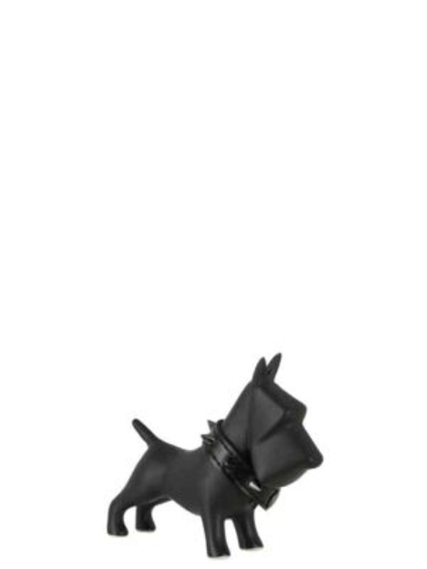 Hund keramikk Sort liten 4x5x12 cm