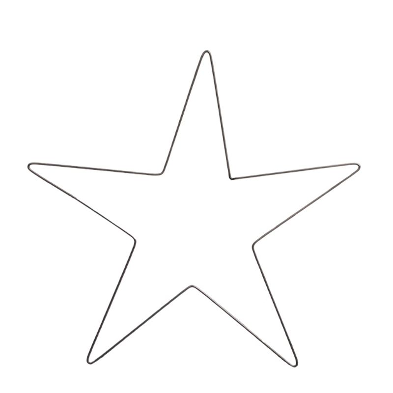 Stjerne metall til dekorasjon 61 cm