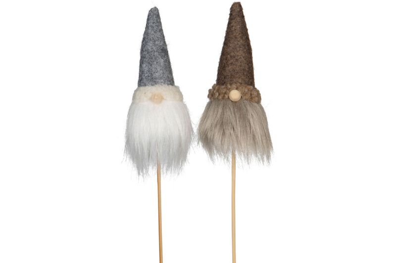 Nisse Stick Grå Mix 12cm