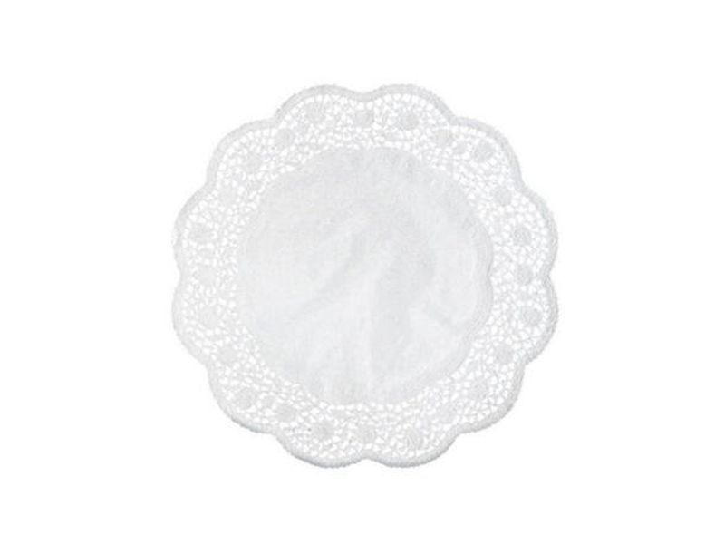 Kakebrikke rund 40 cm Hvit 6 pk