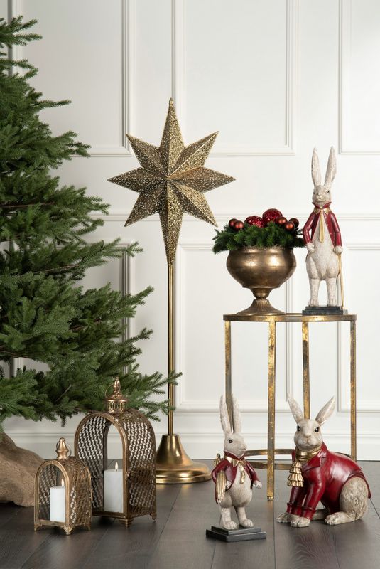 Adventstjerne messing 50x43x10 cm