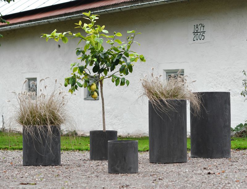 Blomsterpotte metall 38,5x60 cm