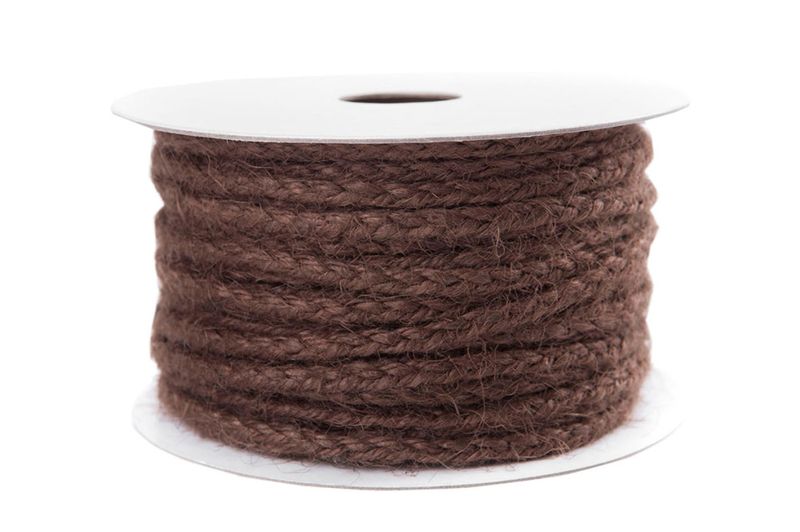 Bånd Jute Flette Brun 3mm