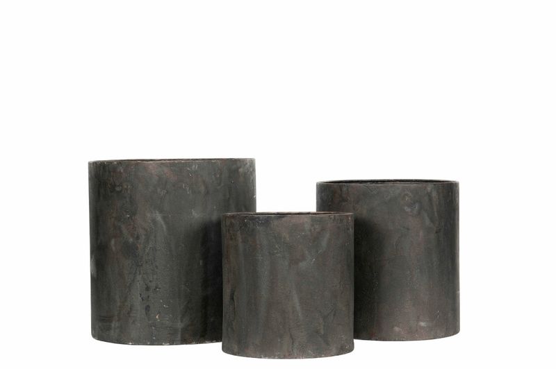 Blomsterpotte metall 33,5x35 cm