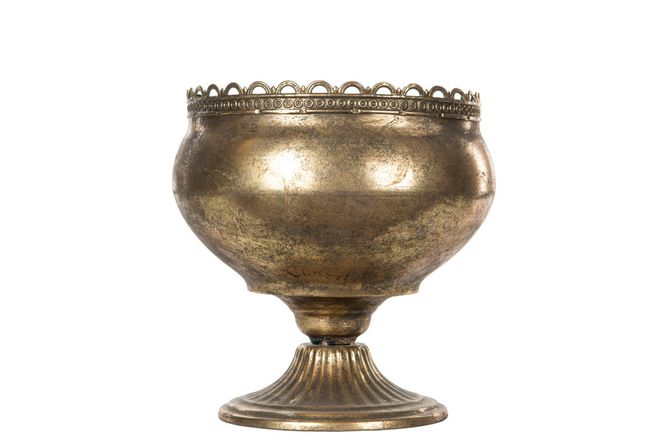 Hovedbilde Blomsterpotte pokal G brun ...