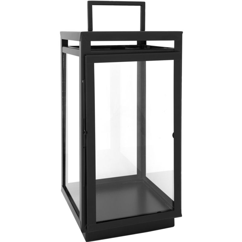 Lanterne Svart 23x23x43 Aluminium